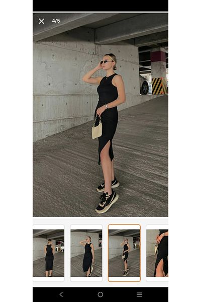 aryam moda Φόρεμα μίντι με σχισμή στο πλάι