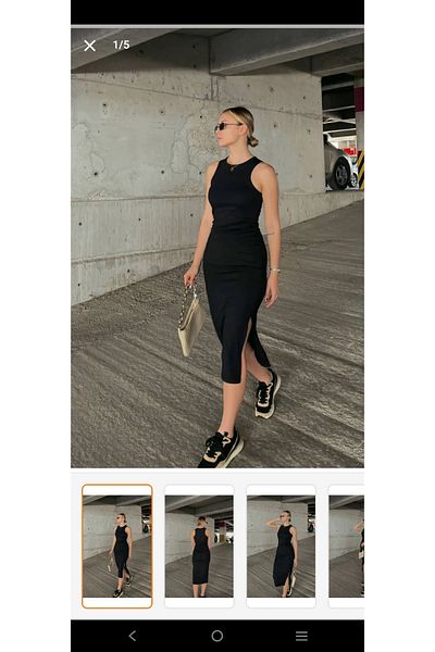 aryam moda Φόρεμα μίντι με σχισμή στο πλάι