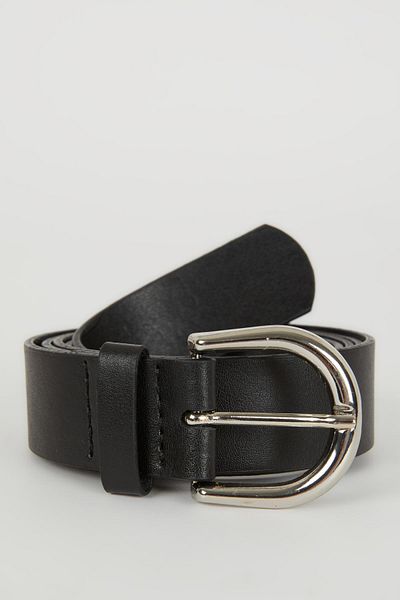 DeFacto Damen-Jeansgürtel aus Kunstleder B3837axns