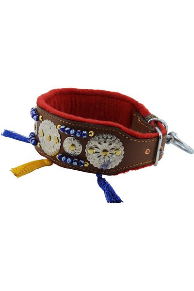 MgTasma Tasseled Leather Neck Collar, Sivas Kangalı, Malaklı, Shepherd Dog, Akbaş, Kangal Dog Collar