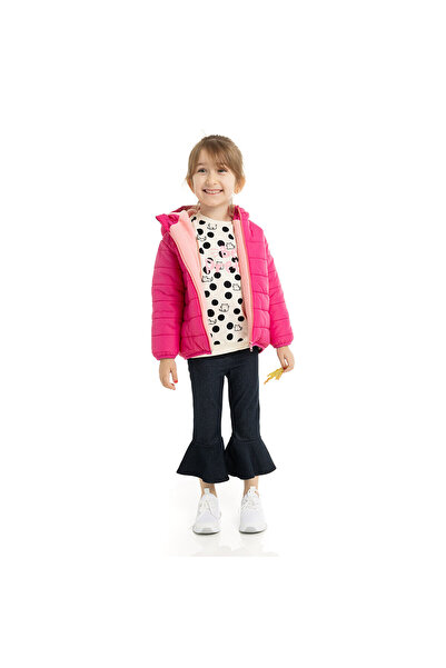 ebebek Hello Baby Basic Ear Hooded Coat Baby Girl