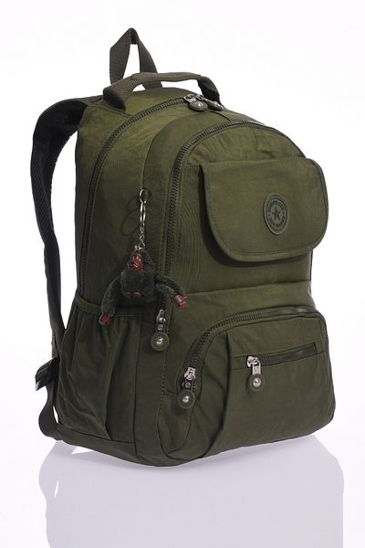 By Hakan Eba-8866 Clinker Geantă de școală Rucsac Ieșire zilnică Sport Călătorii Vacanță Compartiment multiplu Compartiment pentru laptop Verde