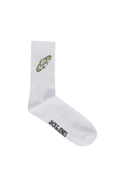 Jack & Jones 12240536   Jacathletic Space Tennis Socks 5 Pack Λευκό