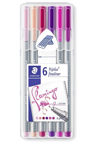 Staedtler Triplus Color Keçeli Kalem Flamingo 6lı 323 Sb6cs6