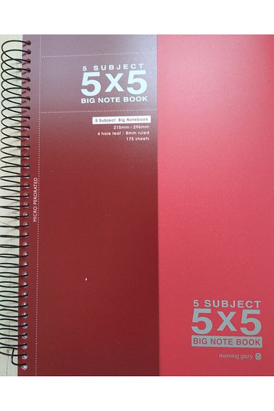 Morning Glory 5x5 Checked notebook
