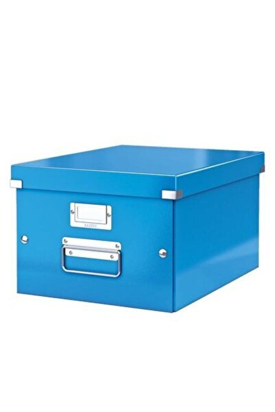 Leitz 6044 Wow Click & Store Orta Boy Kutu Metalik - Mavi