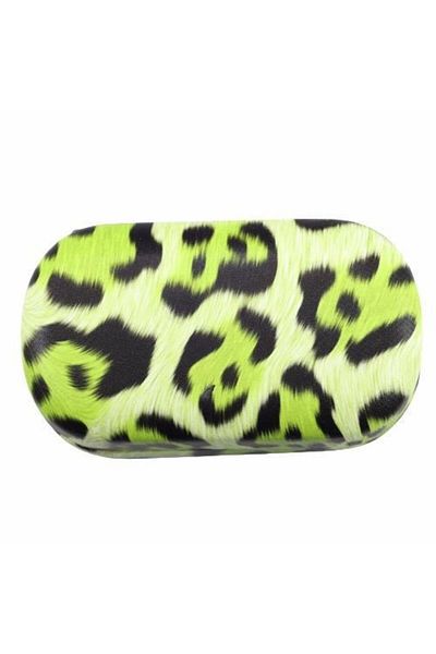 Nimet Optik Lens Storage Container, Lens Box Green Leopard