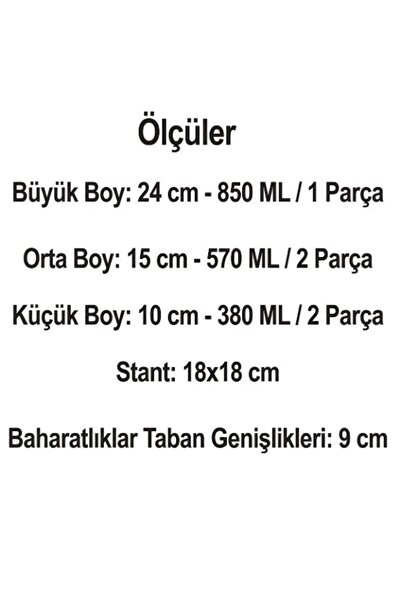 AROW Glass Spice Rack with Rotating Stand-DC1.TR.3480