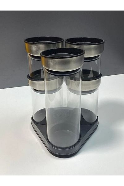 AROW Glass Spice Rack with Rotating Stand-DC1.TR.3480