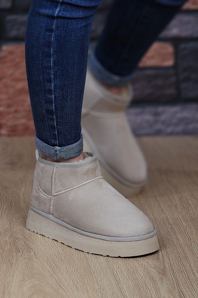 Pierre Cardin Pierre Cardın 52709 UG Krátké semišové sportovní dámské boty Shearling