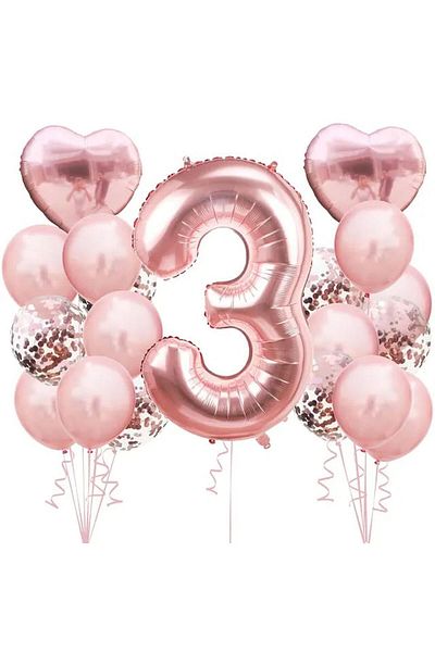 DÜVENCİ TİCARET ROSE GOLD BALLOON SET