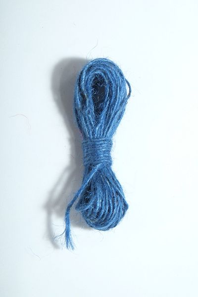 Eskişehir hobi sanat 5 metri culoare albastră frânghie de iută nealunecată 1,3 mm grosime frânghie de frânghie