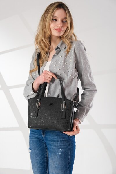 Just Polo Women's 5 Compartment Hand Shoulder Bag and 4030-1001