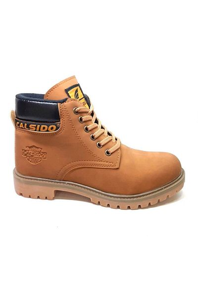 Calsido Unisex Camel Mater Rubber Sole Thermal Boots
