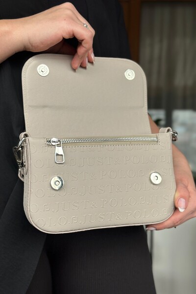 Just Polo Medium Size Women's Shoulder Bag with 5 Compartments for Daily Use - 23cm-14cm 4090-GD
