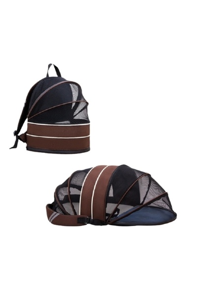 Mixpet İki Fonksiyonlu Genişletilebilir Kedi Küçük Irk Köpek Sırt Taşıma Çant...