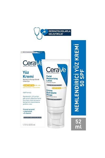 CeraVe B3 Vitaminli SPF50 Güneş Korumalı Nemlendirici Krem 50ml