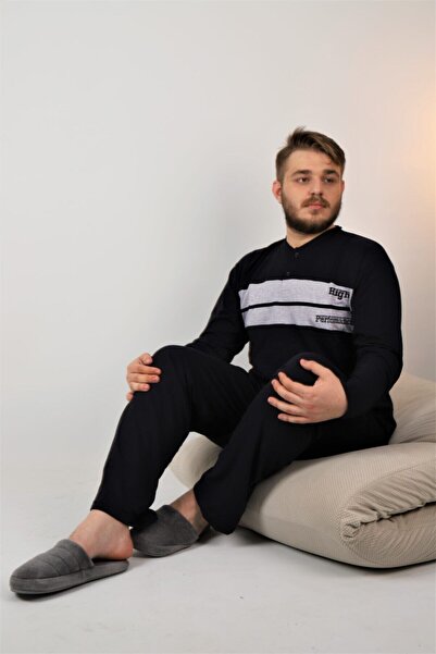 ŞİPKA %100 PAMUKLU SÜPREM ERKEK BÜYÜK BEDEN PİJAMA TAKIMI 835