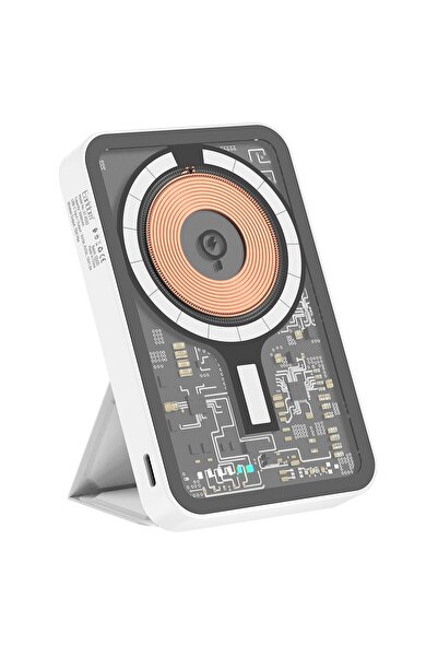Fogy 15w Manyetik Güç Bankası 5000mah, 22.5w Pd Hızlı Cep Standlı Telefonu Şa...
