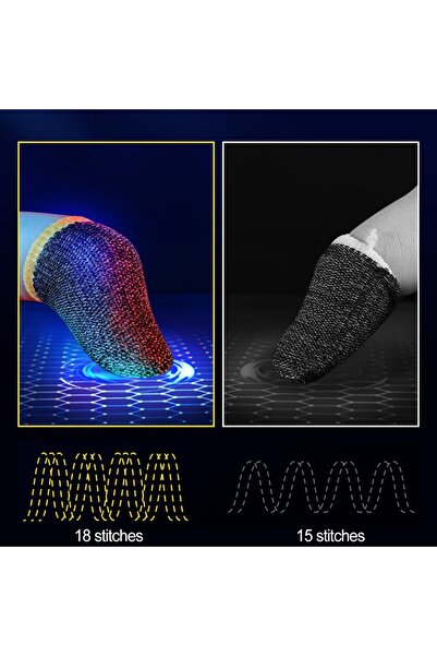 Janva Parmak Eldiven Pubg Profesyonel Oyuncu Aksesuarı Ter Önleyici Dokunmati...