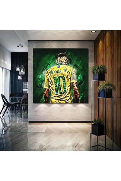 arajans Pictură pe pânză pentru fanul fotbalului brazilian Junior Jr ART00128