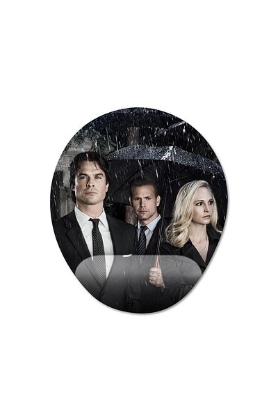 Pixxa موديل لوحة ماوس مع مسند للمعصم من Vampire Diaries - بيضاوي واحد