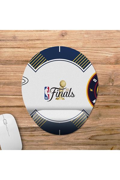 Pixxa لوحة ماوس مدعومة للمعصم من Denver Nuggets - Miami Heat / NBA 2023 Finals - 4 بيضاوي