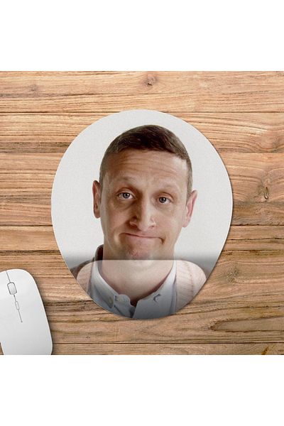 Pixxa نموذج لوحة الماوس I Think You Should Leave With Tim Robinson مع دعم المعصم - 2 بيضاوي