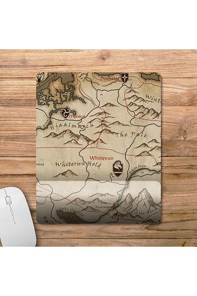 Pixxa Skyrim Map - The Elder Scrolls V: Skyrim Wrist Support Mousepad Model - 1