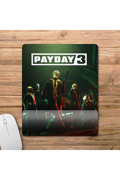 Pixxa موديل لوحة ماوس مع مسند للمعصم من Payday 3 - 2