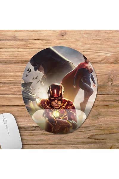 Pixxa موديل لوحة الماوس The Flash (2023) مع مسند للمعصم - 1 بيضاوي