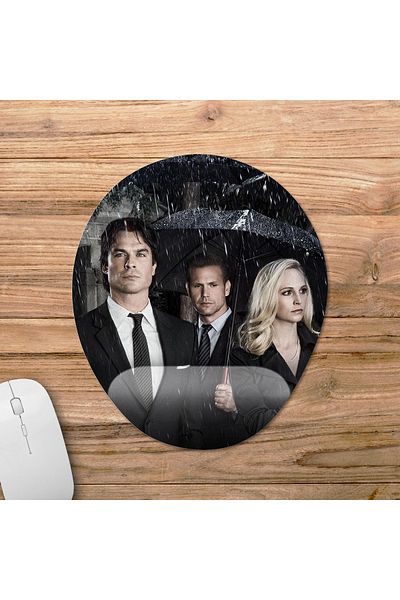 Pixxa موديل لوحة ماوس مع مسند للمعصم من Vampire Diaries - بيضاوي واحد