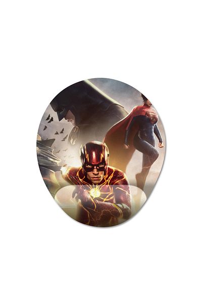 Pixxa موديل لوحة الماوس The Flash (2023) مع مسند للمعصم - 1 بيضاوي