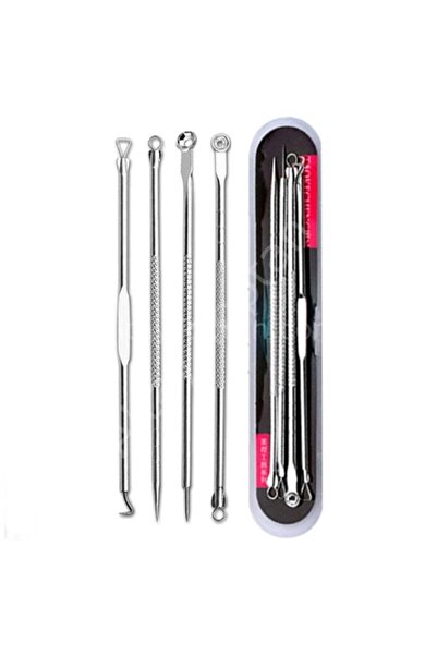 Genel Markalar Siyah Nokta Temizleyi Gümüş 4'lü Komedon Seti Kutulu