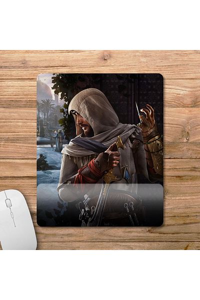 Pixxa موديل لوحة الماوس Assassin's Creed Mirage مع دعم للمعصم - 3