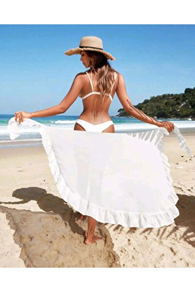 BF Bikini Fashion Ruffled tulle pareo skirt
