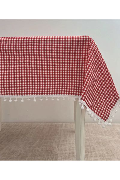 Dantelux Hep Trend Pitikare Pompom 170x170 Table Cloth Picnic Cloth Tablecloth