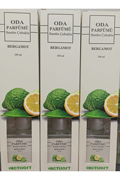 actisoft Oda Kokusu Bambu Çubuklu 100 Ml 3 Lü Paket Bergamotlu