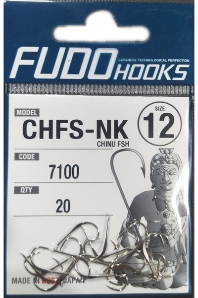 Fudo Hooks-7100-nk-12-numara Chfs Delikli Nikel Iğne