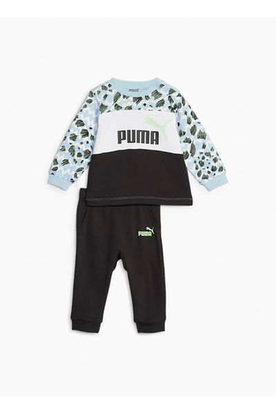 Puma Plain Black Men's Tracksuit Set67636801 ESS MIX MTCH Infants Jogge