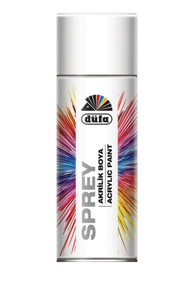 imkid store Düfa Sprey Boya Düz Renkler 400 ml / 0501 Mat Beyaz