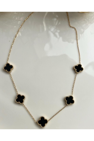 Mabella Steel Black Necklace