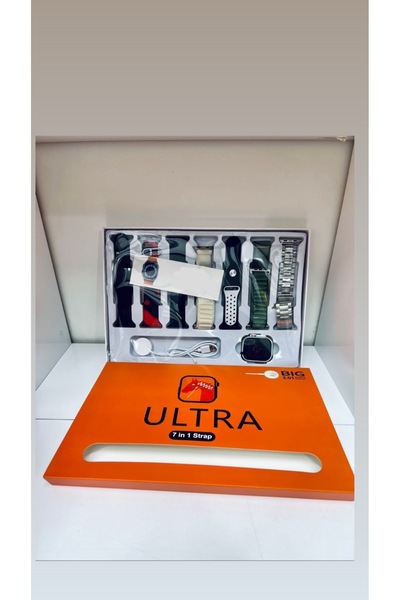 MİMİMOZA Akıllı Saat / 7 Kordonlu - 49mm Hd Ekran Ios Ve Android Uyumlu Ultra...