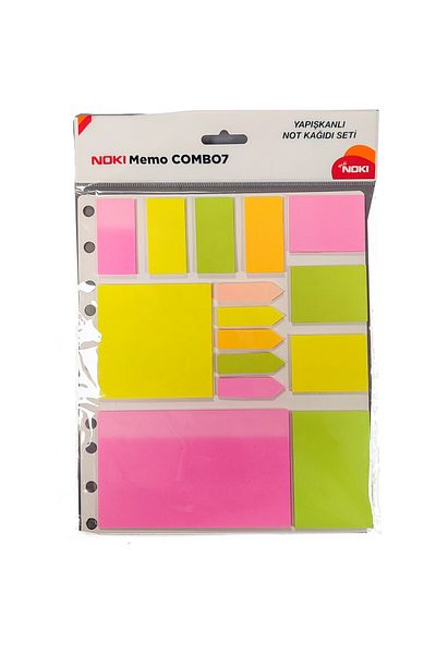 Noki Adhesive Note Paper Set Memo Combo7 12707