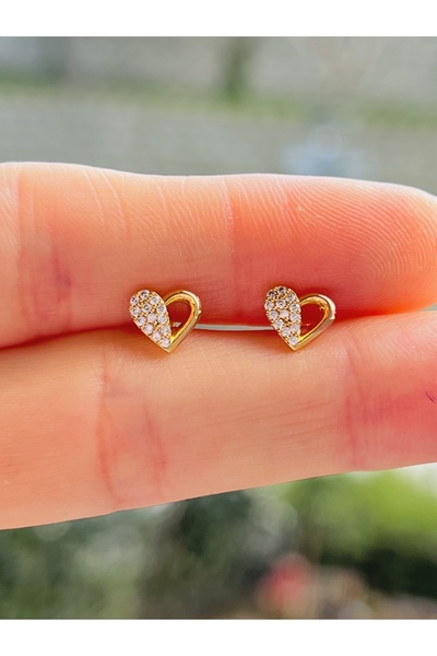 BY DİLEK ÇETİN ACCESSORY Çelik Kalp Figürlü Kıkırdak Helix Tragus Piercing(1 Adet)