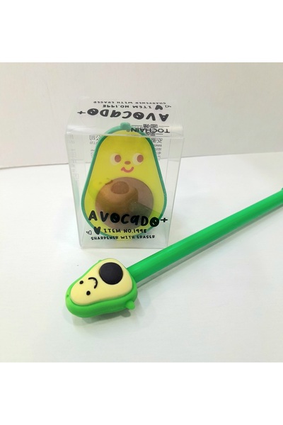 ÇİLEKHOMEAVM PANDA SCHOOL - MEMORY- ANI DAILY NOTEBOOK - AVACADO GEL PENCIL - AVACADO PENCILER SCHOOL SET