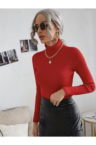 Koçibar Cotton Turtleneck Turtleneck Sweater - Seasonal Savior, Raised Slimfit