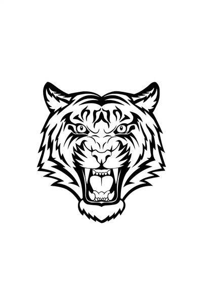 Generic Brand Tiger Head - Vehicle, Auto, Laptop, Wall Compatible Sticker 50*...