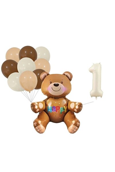 Mini Parti MİNİ PARTY STORE OTURAN AYI BALON SETİ