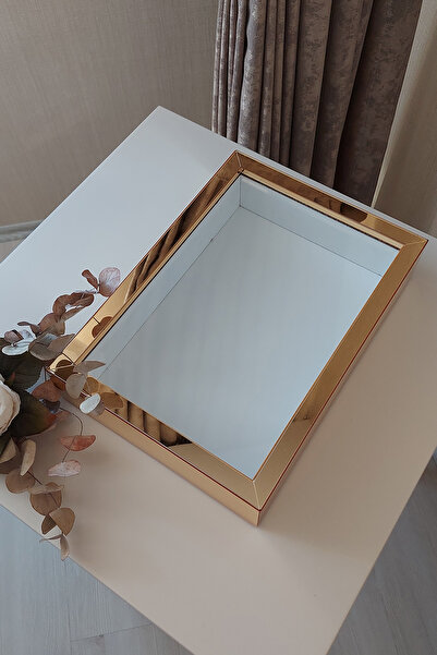 Verda Çerçeve Ledsiz Yeni Trend 25x35 Cm Gold Derin Gül Tasarım Çerçevesi! Gü...